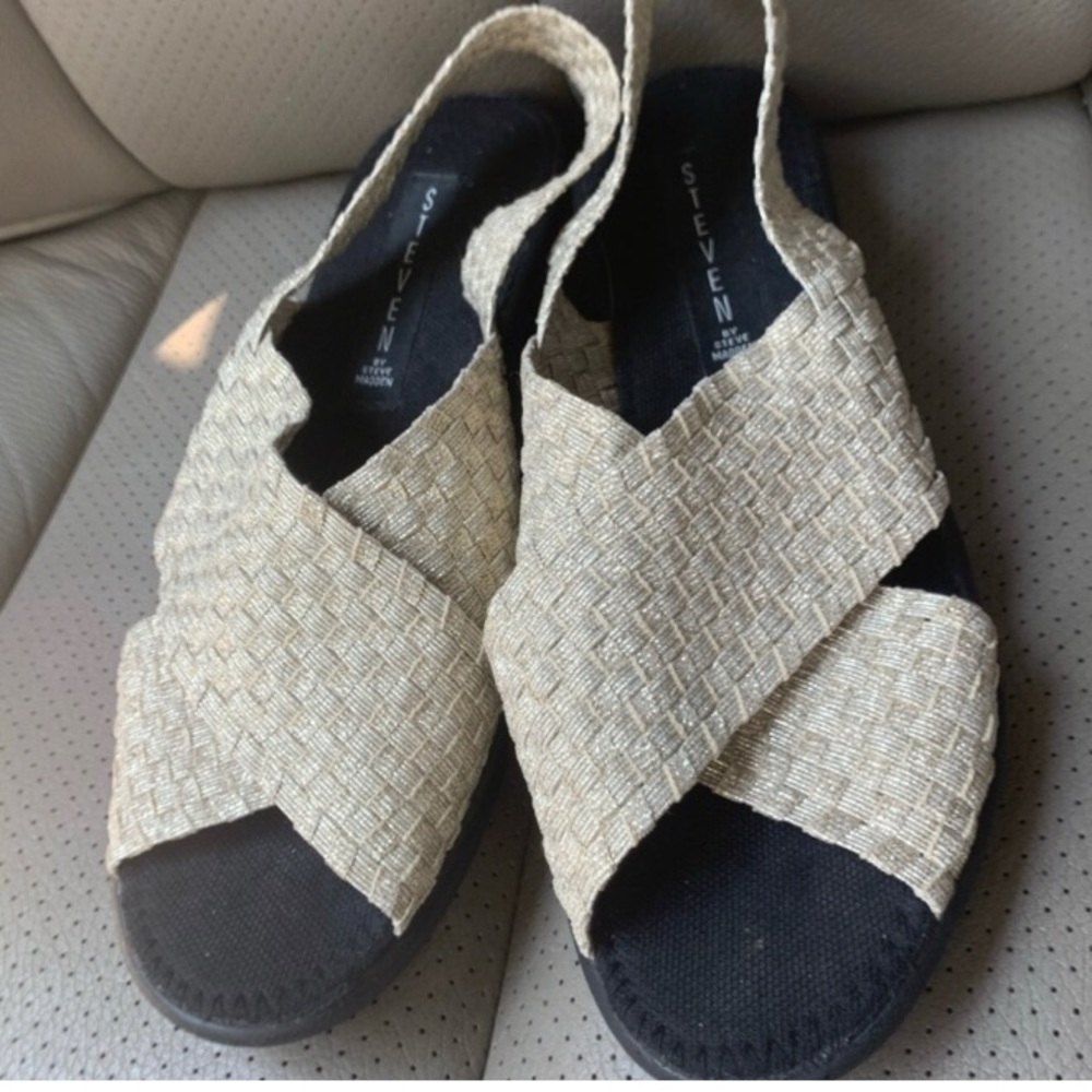 Steven by Steve Madden gold sandals